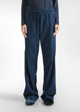PANTALONE DRITTO IN DENIM LYOCELL BLU - DARK BLUE DENIM | DEHA