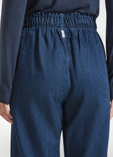PANTALONE DRITTO IN DENIM LYOCELL BLU - DARK BLUE DENIM | DEHA