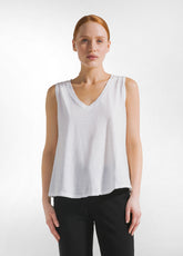 Fluid Flame Jersey Top - Weiss - WHITE | DEHA