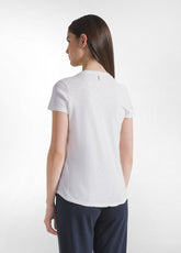 White Slub Cotton T-Shirt - WHITE | DEHA