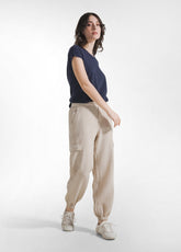 T-SHIRT IN COTONE FLAMMÈ BLU - DEHA ESSENTIALS | DEHA