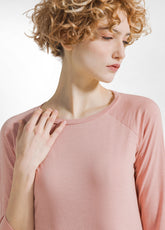 FLAMME' JERSEY 3/4 SLEEVES T-SHIRT - PINK - CORAL PINK | DEHA