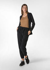 BLAZER IN FELPA LEGGERA NERO - BLACK | DEHA