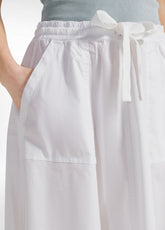 GONNA LUNGA IN POPELINE BIANCO - WHITE | DEHA