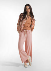 CREPE VISCOSE CROP PANTS - PINK - Pants - Outlet | DEHA