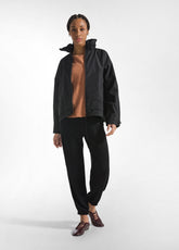 CREPE VISCOSE JOGGER PANTS - BLACK - BLACK | DEHA