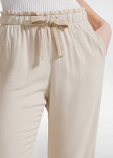 PANTALONE JOGGER IN VISCOSA CREPE BEIGE - BEIGE | DEHA