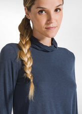 STEHKRAGEN-SHIRT AUS KASCHMIR-GEMISCH - BLAU - DEHA ESSENTIALS | DEHA