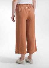 TENCEL CROP PANTS - BROWN - AMBER BROWN | DEHA