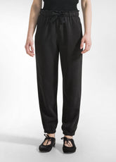 Lyocell Jogger Pants - Black - BLACK | DEHA