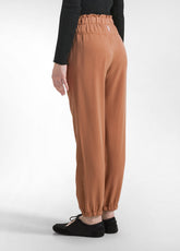 TENCEL JOGGER PANTS - BROWN - AMBER BROWN | DEHA