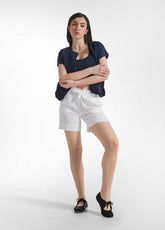 SHORTS IN TWILL DI LYOCELL BIANCO - Bermuda | DEHA