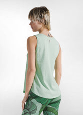 TOP COMFORT IN COTONE ORGANICO VERDE - WATER GREEN | DEHA