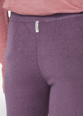 WIDE LEG KNITTED PANTS, PURPLE - PURPLE VIOLET | DEHA
