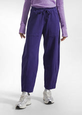 PANTALONI BALLOON IN GABARDINA STRETCH VIOLA - DEEP PURPLE | DEHA