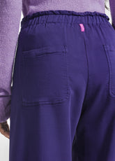 PANTALONI BALLOON IN GABARDINA STRETCH VIOLA - DEEP PURPLE | DEHA