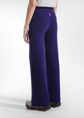 PANTALONE IN MAGLIA DI COTONE VIOLA - DEEP PURPLE | DEHA