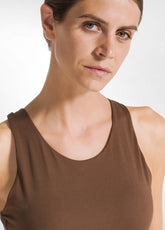 SPORT-BH AUS RECYCELTER MIKROFASER - BRAUN - COFFEE BROWN | DEHA