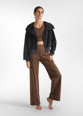 SPORT-BH AUS RECYCELTER MIKROFASER - BRAUN - COFFEE BROWN | DEHA