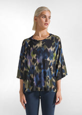 T-SHIRT MAXI STAMPATA BLU - Canotte e Reggiseni sportivi - Outlet | DEHA