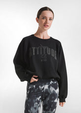 GRAPHIC HEAVY SWEATSHIRT - BLACK - BLACK | DEHA