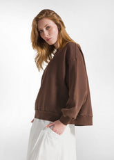 FELPA COMFORT EFFETTO MARMO MARRONE - COFFEE BROWN | DEHA