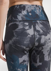 ALLOVER RECYCLED MICROFIBRE LEGGINGS - BLUE - FLORAL BLUE | DEHA