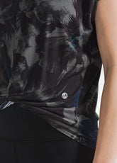 KNOT ALLOVER VISCOSE T-SHIRT - BLUE - FLORAL BLUE | DEHA