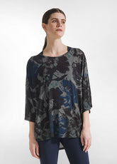 ALLOVER OVERSIZE T-SHIRT - BLUE - Tops & sports bras - Outlet | DEHA