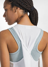 CANOTTA A VOGATORE IN LEGGERA VISCOSA BIANCO - WHITE | DEHA