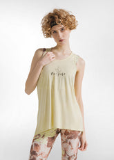 CANOTTA A VOGATORE IN LEGGERA VISCOSA GIALLO - PASTEL YELLOW | DEHA