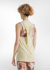 CANOTTA A VOGATORE IN LEGGERA VISCOSA GIALLO - PASTEL YELLOW | DEHA