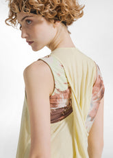 CANOTTA A VOGATORE IN LEGGERA VISCOSA GIALLO - PASTEL YELLOW | DEHA