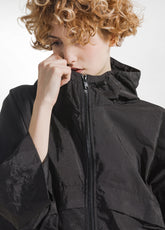 OVERSIZED NYLON JACKET - BLACK - BLACK | DEHA