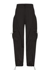 PANTALONE BALLOON IN NYLON NERO - Pantaloni - Outlet | DEHA