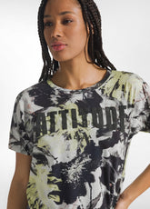 T-SHIRT ALLOVER - GREY - FLORAL BLACK | DEHA