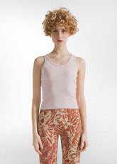 FEINRIPP-TOP MIT FADE-EFFEKT - PINK - CORAL PINK | DEHA