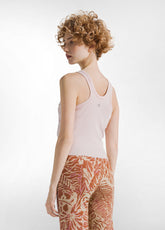 TOP IN COSTINA EFFETTO SFUMATO ROSA - CORAL PINK | DEHA