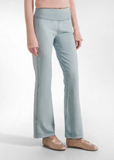 LEGGINGS SVASATO EFFETTO SFUMATO BLU - TEAL BLUE | DEHA