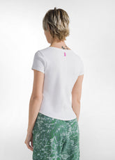 RIBBED T-SHIRT - WHITE - WHITE | DEHA