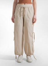 PANTALONE MAGNUM IN POPLIN LEGGERO BEIGE - BEIGE | DEHA