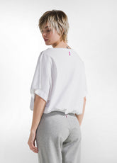 FADED WIDE T-SHIRT - WHITE - WHITE | DEHA