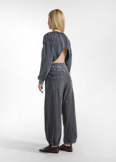 MARBLED JERSEY 'MAGNUM' PANTS - BLACK - Pants - Outlet | DEHA