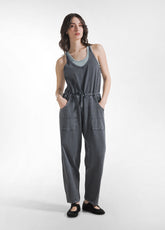 TUTA INTERA IN JERSEY MARMORIZZATO NERO - BLACK | DEHA