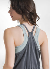 TUTA INTERA IN JERSEY MARMORIZZATO NERO - BLACK | DEHA