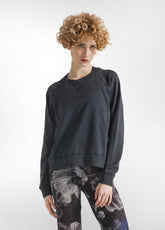 FELPA ORGANICA EFFETTO SFUMATO NERO - BLACK | DEHA