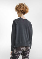 FELPA ORGANICA EFFETTO SFUMATO NERO - BLACK | DEHA