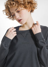 FELPA ORGANICA EFFETTO SFUMATO NERO - BLACK | DEHA