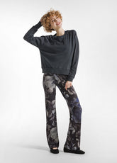 FELPA ORGANICA EFFETTO SFUMATO NERO - BLACK | DEHA