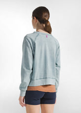 FELPA ORGANICA EFFETTO SFUMATO BLU - TEAL BLUE | DEHA